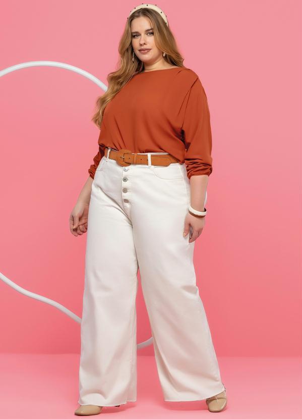 Maelle - Blusa Feminina Adulto Laranja 2