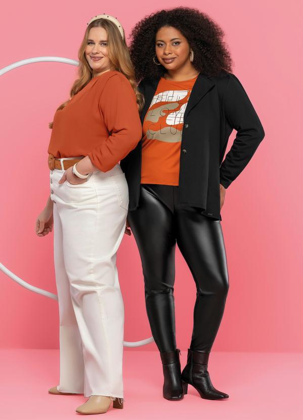 Maelle - Blusa Feminina Adulto Laranja 3