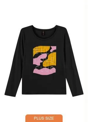 Maelle - Blusa Feminina Adulto Preto - MAELLE