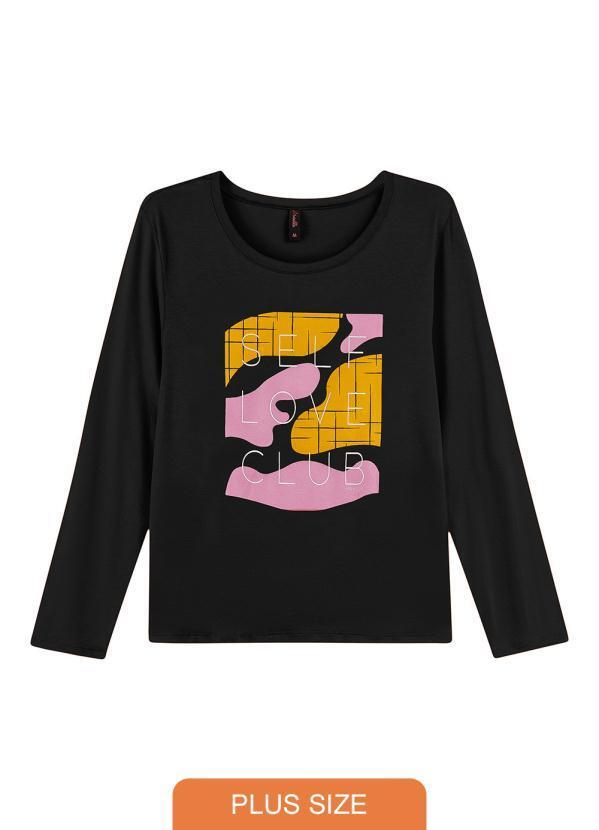 Maelle - Blusa Feminina Adulto Preto