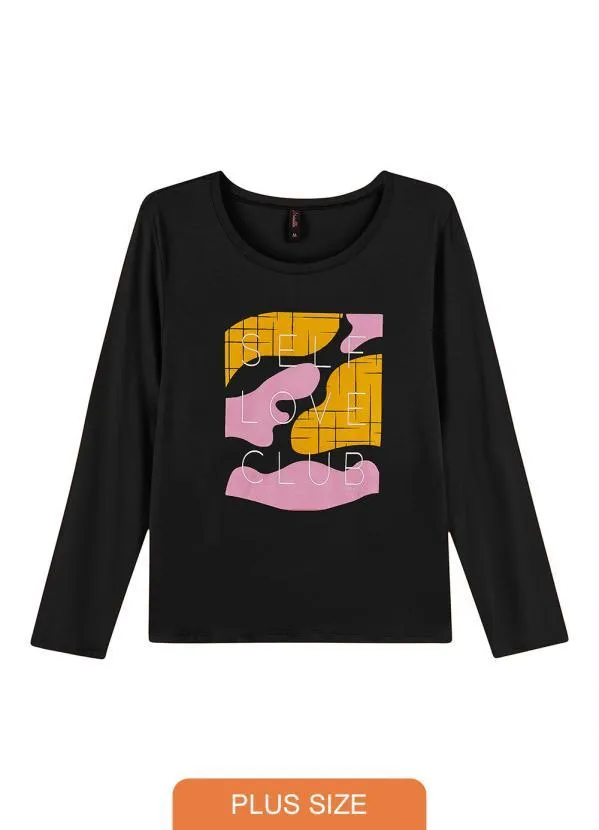 Maelle - Blusa Feminina Adulto Preto