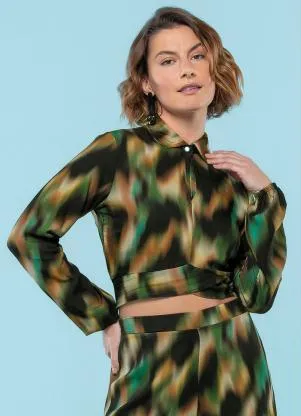 Marialícia - Blusa Feminina Adulto Preto - MARIALÍCIA