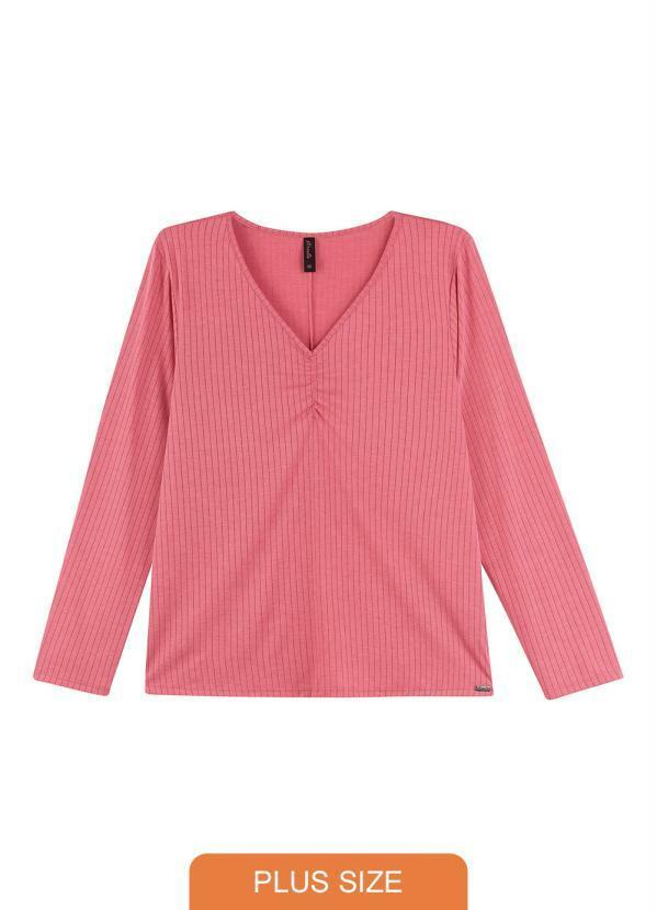 Maelle - Blusa Feminina Adulto Rosa