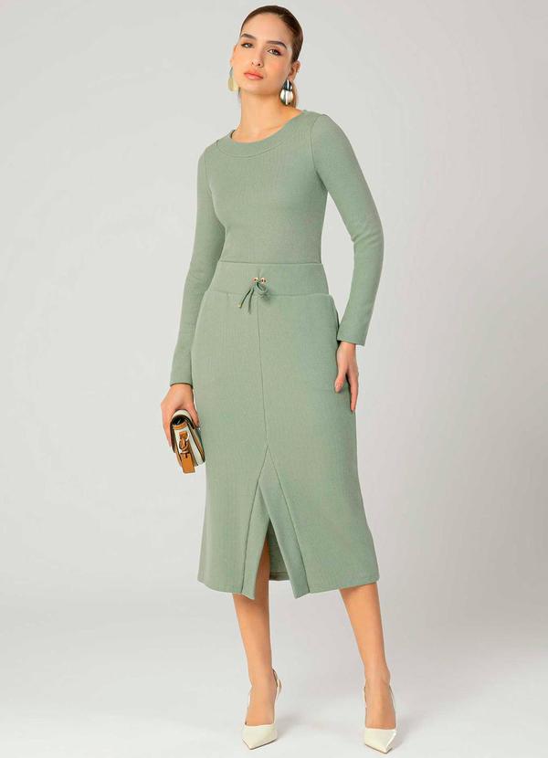 Gris - Blusa Feminina Adulto Tricô Verde 2