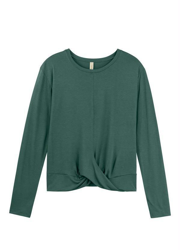 Marialícia - Blusa Feminina Adulto Verde