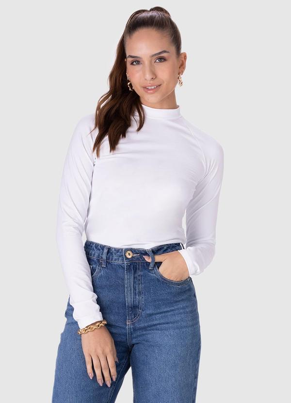 Malwee - Blusa Feminina Ajustada Térmica Branco