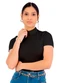 Cobertura - Blusa Feminina Ana Ruga Feminino Preto - variação: Preto