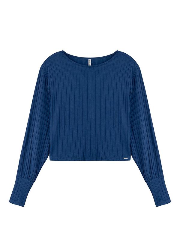 Marialícia - Blusa Feminina Azul