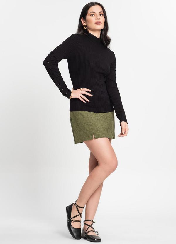 Rovitex - Blusa Feminina Canelada Preto 3