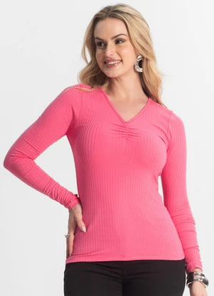 Select - Blusa Feminina Canelada Rosa - SELECT