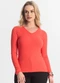 Select - Blusa Feminina Canelada Vermelho - variação: Vermelho