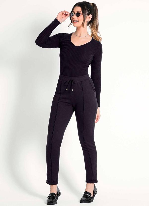 Habana - Blusa Feminina de Manga Comprida Preto 2