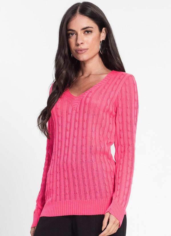 Select - Blusa Feminina de Tricot Básico Rosa 3