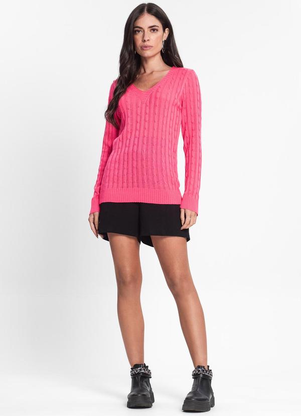 Select - Blusa Feminina de Tricot Básico Rosa 4