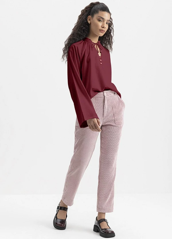 Essendi - Blusa Feminina Dinamarca Bordô 3