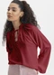 Essendi - Blusa Feminina Dinamarca Natural - variação: Bordô
