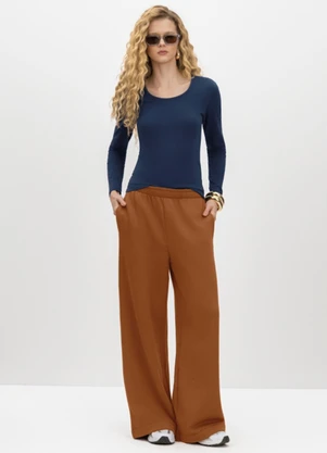 Essendi - Blusa Feminina em Cotton Azul - ESSENDI