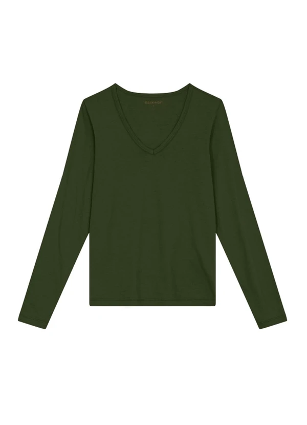 Essendi - Blusa Feminina em Cotton Verde