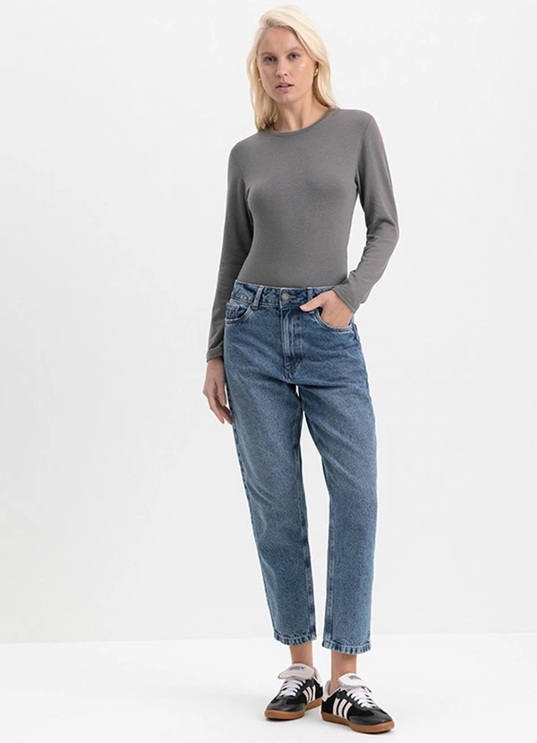 Essendi - Blusa Feminina em Malha Térmica Cinza 3