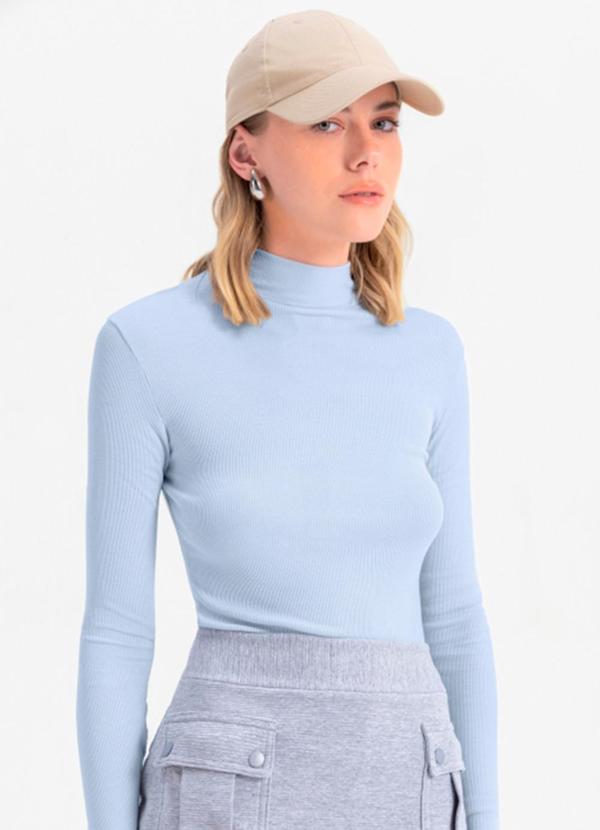 Essendi - Blusa Feminina em Ribana Azul