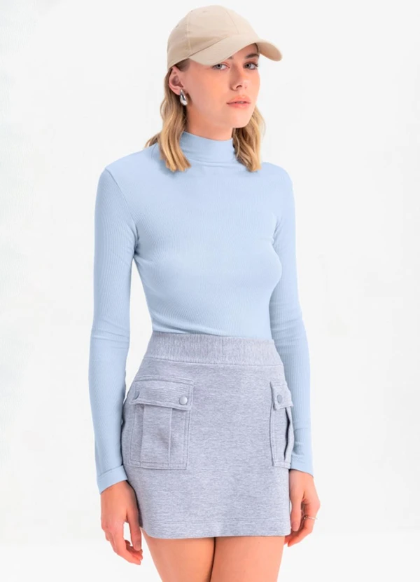 Essendi - Blusa Feminina em Ribana Azul 3