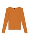 Essendi - Blusa Feminina em Ribana Azul - variação: Laranja