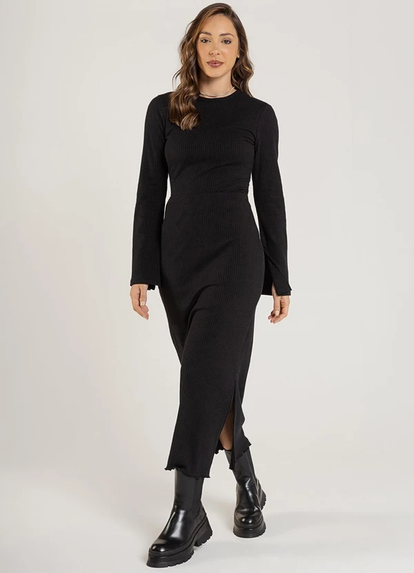 Just Basic - Blusa Feminina em Ribana Preto 4