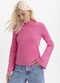 Essendi - Blusa Feminina em Ribana Rosa - variação: Rosa