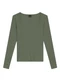 Essendi - Blusa Feminina em Ribana Azul - variação: Verde