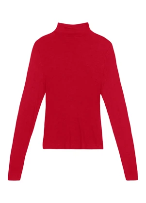 Essendi - Blusa Feminina em Ribana  Vermelho - ESSENDI
