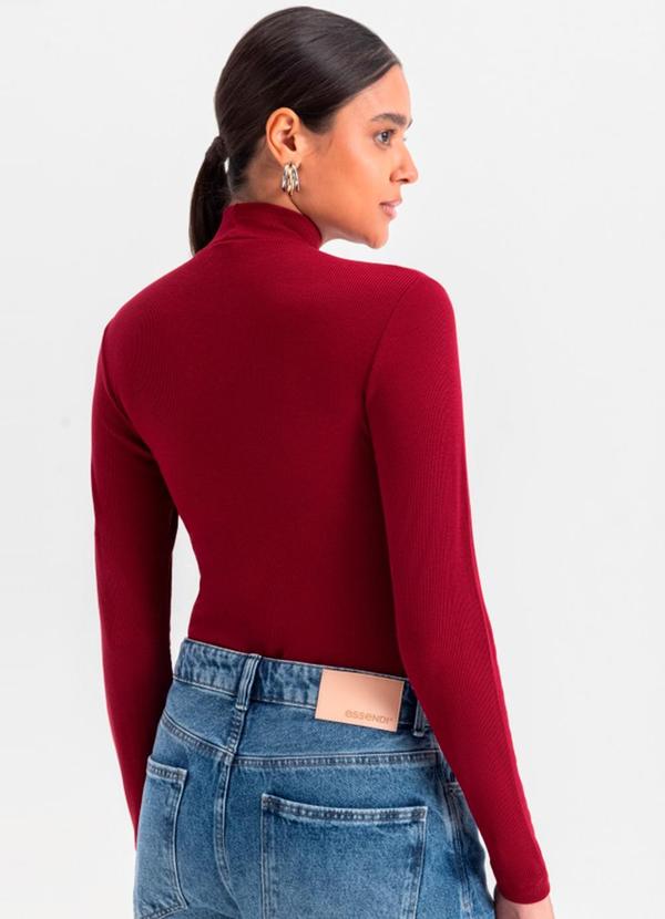 Essendi - Blusa Feminina em Ribana Vermelho