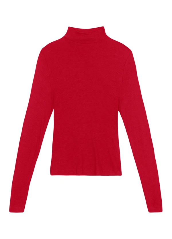 Essendi - Blusa Feminina em Ribana Vermelho