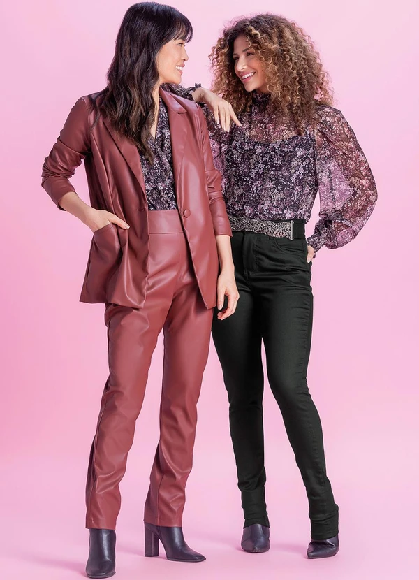 Marialícia - Blusa Feminina em Tule Preto 2