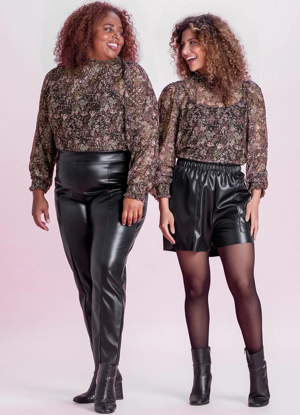 Marialícia - Blusa Feminina em Tule Preto 3