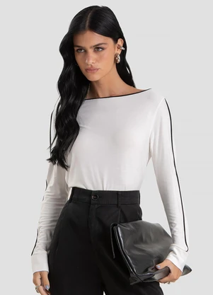 Dianna - Blusa Feminina em Viscose Creponada Bege - DIANNA