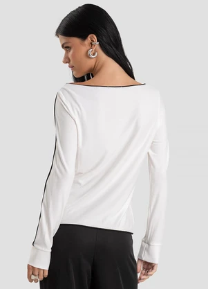 Dianna - Blusa Feminina em Viscose Creponada Bege - DIANNA