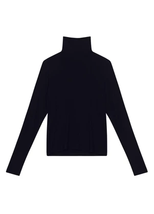 Essendi - Blusa Feminina em Viscose Gola Alta Preto - ESSENDI