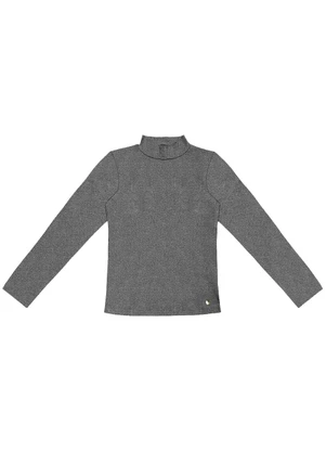 Rovitex - Blusa Feminina Gola Alta Cinza - ROVITEX