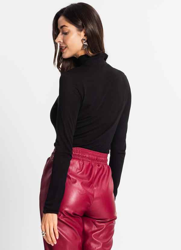 Endless - Blusa Feminina Gola Alta Preto 2