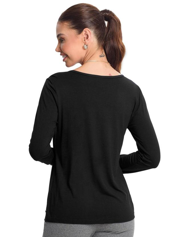 Rovitex - Blusa Feminina Gola Redonda Preto 2