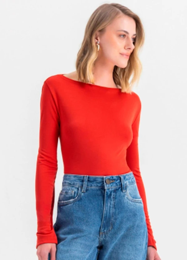 Essendi - Blusa Feminina Laranja