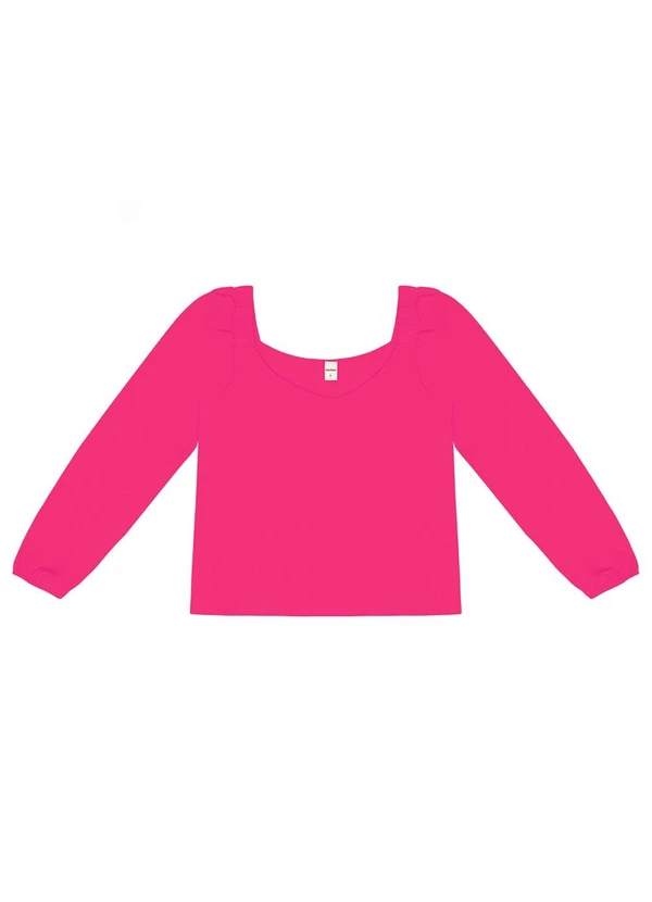 Rovitex - Blusa Feminina Manga 7/8 Rosa 5