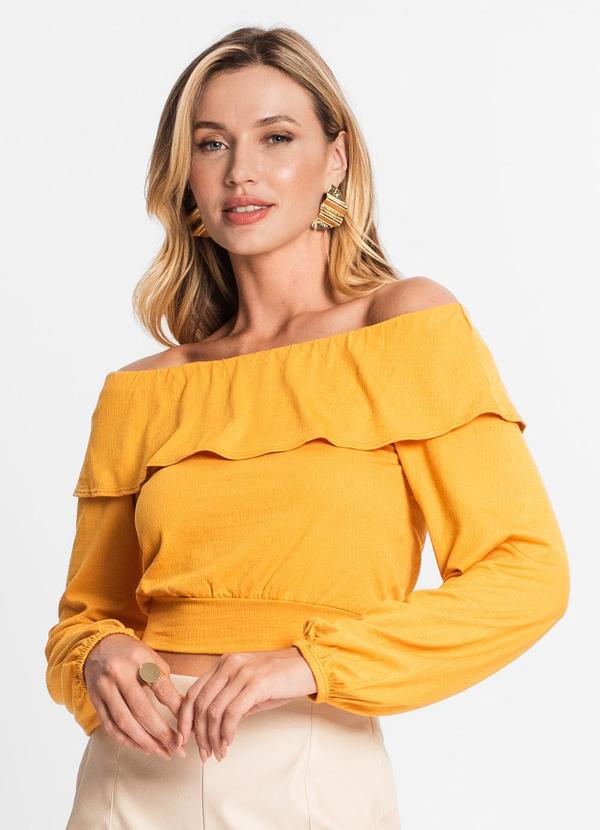 Endless - Blusa Feminina Manga Longa Amarelo
