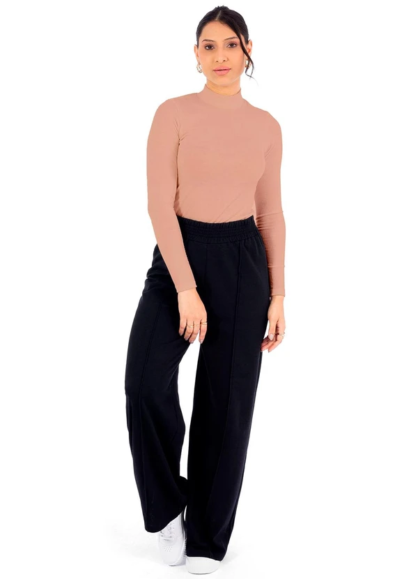 Cobertura - Blusa Feminina Manga Longa Ana Ruga Rosa  2