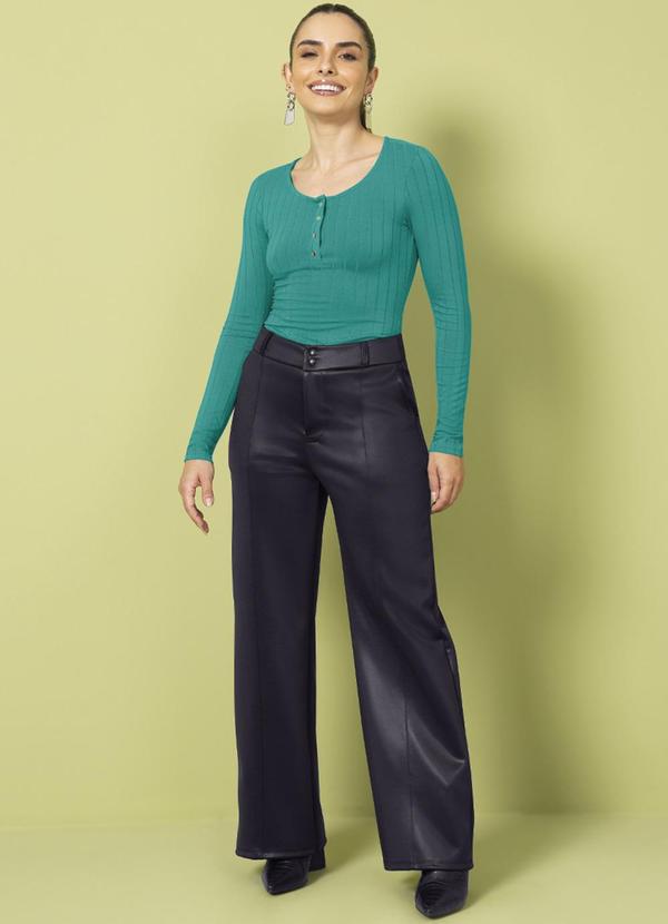 Cativa - Blusa Feminina Manga Longa Básica Leve Verde 2