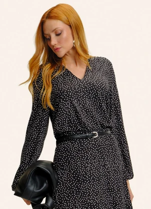 Endless - Blusa Feminina Manga Longa Bufante Preto - ENDLESS