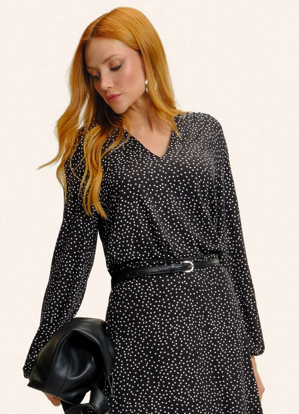 Endless - Blusa Feminina Manga Longa Bufante Preto 1