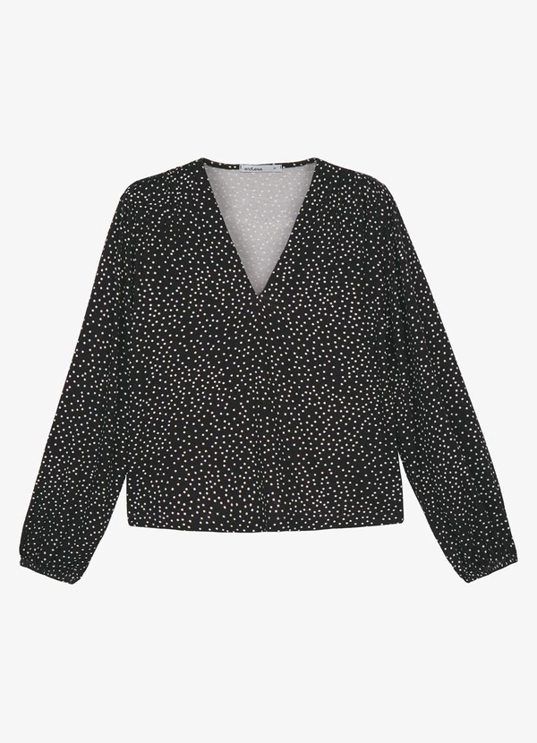Endless - Blusa Feminina Manga Longa Bufante Preto 3