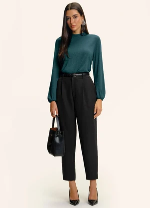 Endless - Blusa Feminina Manga Longa Bufante Verde - ENDLESS
