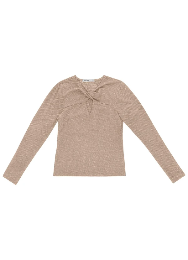 Endless - Blusa Feminina Manga Longa Marrom